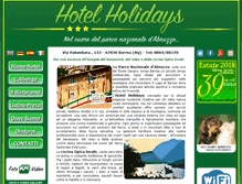 Tablet Screenshot of hotel-holidays.it